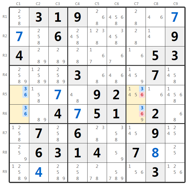 唯一矩形Type 4示例